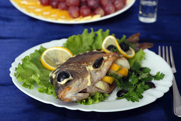 second course - stuffed carp