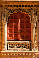 india, rajasthan, jaisalmer: jain temple