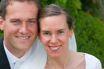 a series of happy wedding pictures.