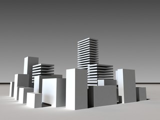 Fototapeta premium downtown city model