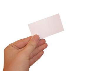 empty business card
