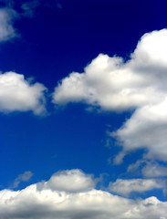 Obraz premium fluffy white clouds