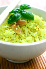 a bowl of lemon flavoured fragrant rice