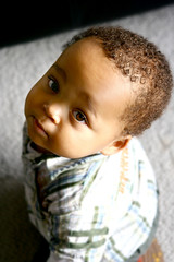 a beautiful baby of mix parentage