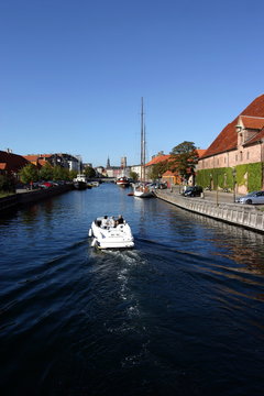 boat on a copenhagen canal