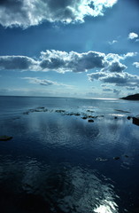 reflected cloud seascape