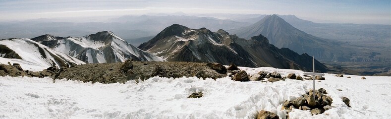 chachani and misti volcanoes