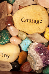 rocks of courage and joy