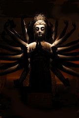 buddha statue in the night
