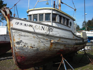 boat in drydock