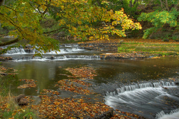 autumn waterfall in estonia