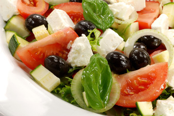 greek salad close up