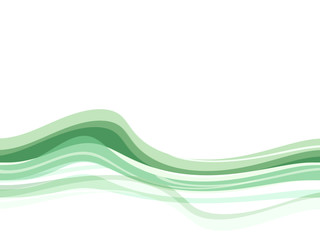vague vert  fond blanc