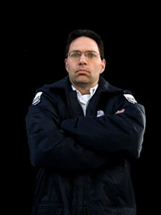 grumpy security guard