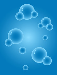 blue bubbles background