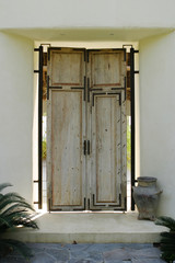 antique wood door