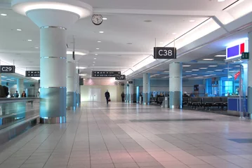 Fototapete Flughafen Flughafen-Innenraum