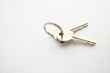 keys over white