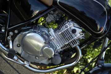 Fototapeta na wymiar moteur de moto