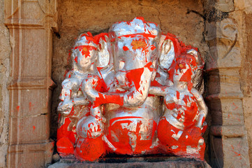 india, chittorgarh: lord ganesh