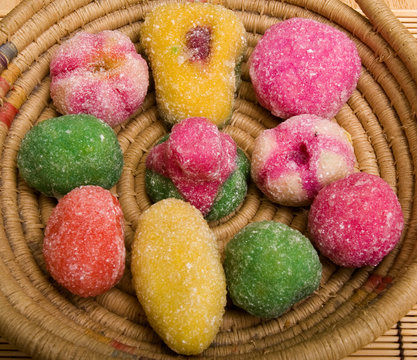 dulces abrillantados