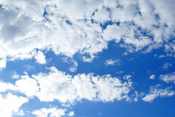 puffy clouds