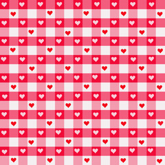 heart gingham