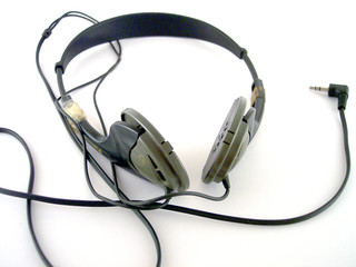 isolated old headset