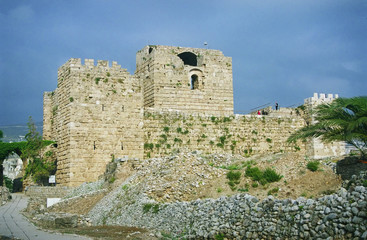 Fototapeta na wymiar crusader zamku w Byblos