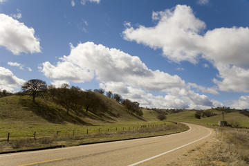 curve on a country road