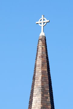 steeple and cross