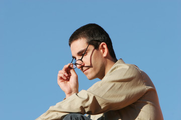 businessman with glasses