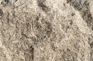 close up of a section of natural gray granite ston
