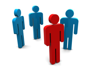 silhouettes of people