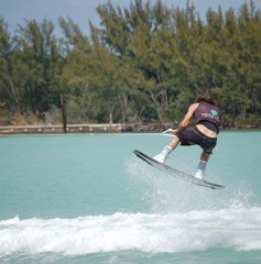 Naklejka premium wake board rider