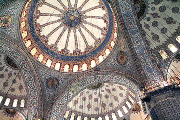 inside the blue mosque, istanbul