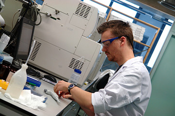 scientist professor working in the laboratory