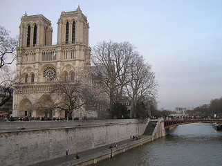 Fototapeta na wymiar Notre Dame de Paris i Seine