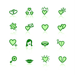 green dating icons