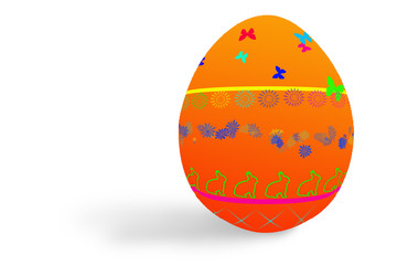 oeuf de pâques orange