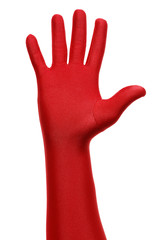 Obraz premium red hand