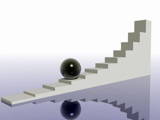 difficult way upward.