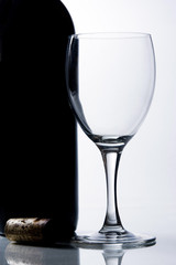 verre vide & bouteille