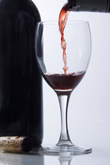 verre de vin & bouteille