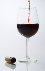 vin versé dans un verre