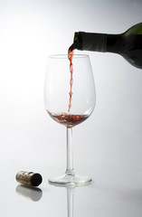 verre de vin & bouteille