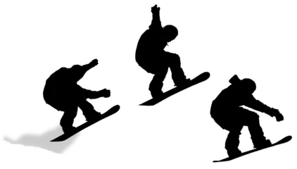 Türaufkleber jump sequence silhouette © searagen