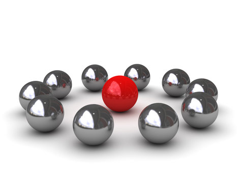 around of the leader