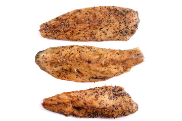 smoked peppered mackerel fillets, a good source of