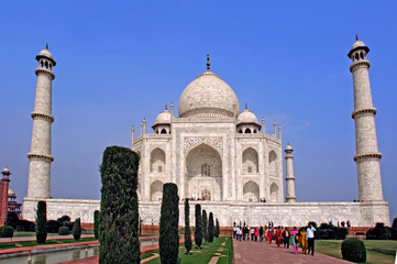Fototapeta na wymiar Indie, Agra: Taj Mahal